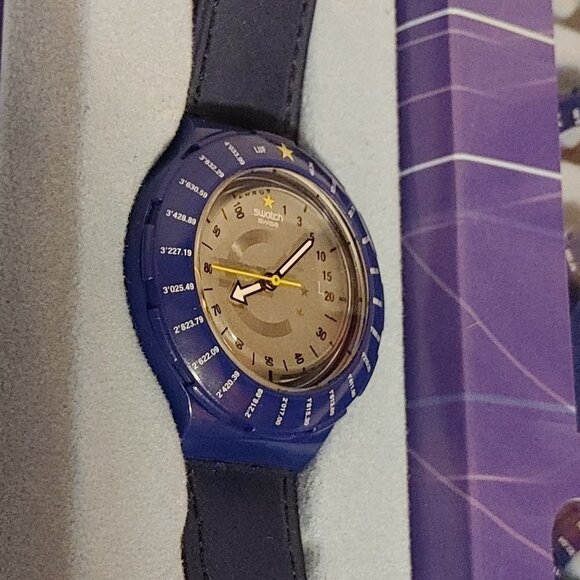 QUIRKY 1999 Swatch watch SDZ103 PACK EUROCONVERTER SPECIAL PACKAGING LAUNCH EUR - Picture 3 of 8